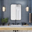 Better Bevel Wall Mirror | Bathroom Vanity Mirror | Black Metal Frame | 16" x 24" Rectangle