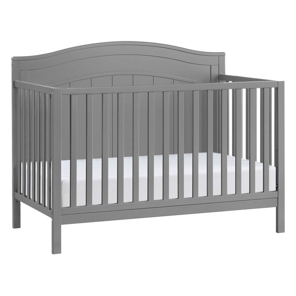 Oxford Baby North Bay 4 - in - 1 Convertible Crib, Snow White, GREENGUARD Gold Certified, Wooden Crib