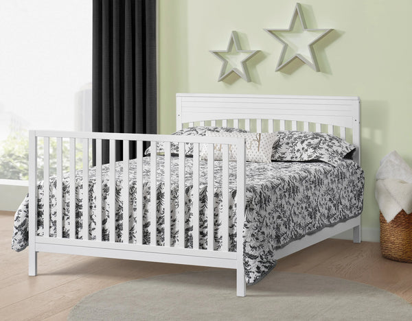 Oxford Baby Harper 4 - in - 1 Convertible Crib, Dove Gray, GREENGUARD Gold Certified, Wooden Crib