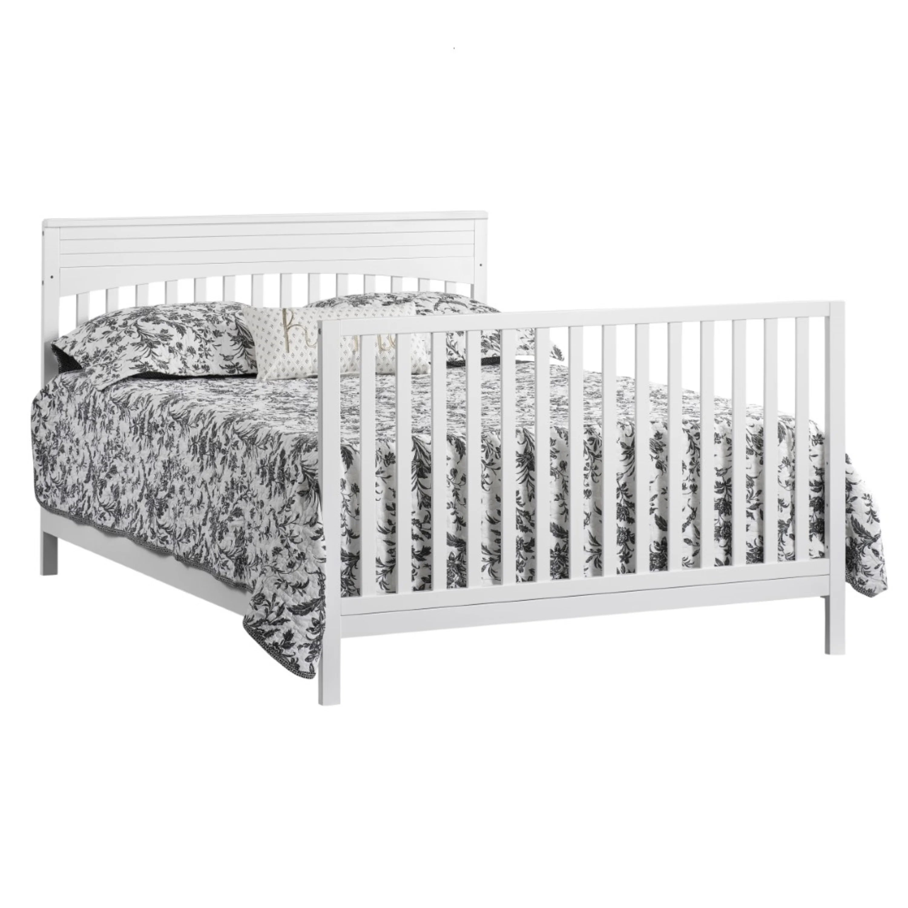 Oxford Baby Harper 4 - in - 1 Convertible Crib, Dove Gray, GREENGUARD Gold Certified, Wooden Crib