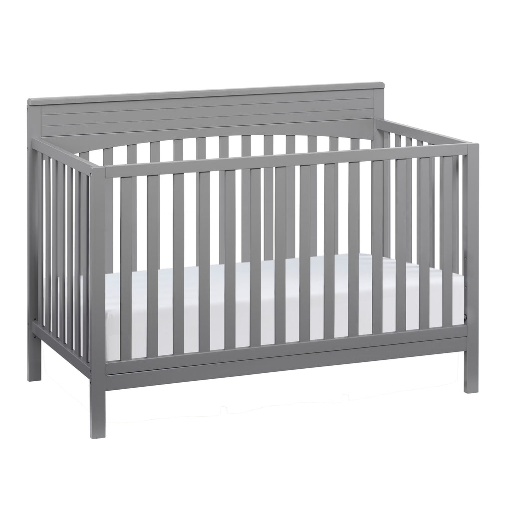 Oxford Baby Harper 4 - in - 1 Convertible Crib, Dove Gray, GREENGUARD Gold Certified, Wooden Crib