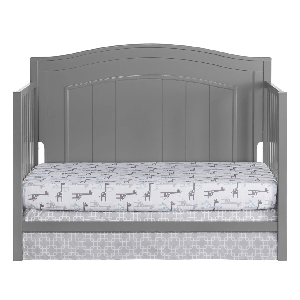 Oxford Baby North Bay 4 - in - 1 Convertible Crib, Snow White, GREENGUARD Gold Certified, Wooden Crib