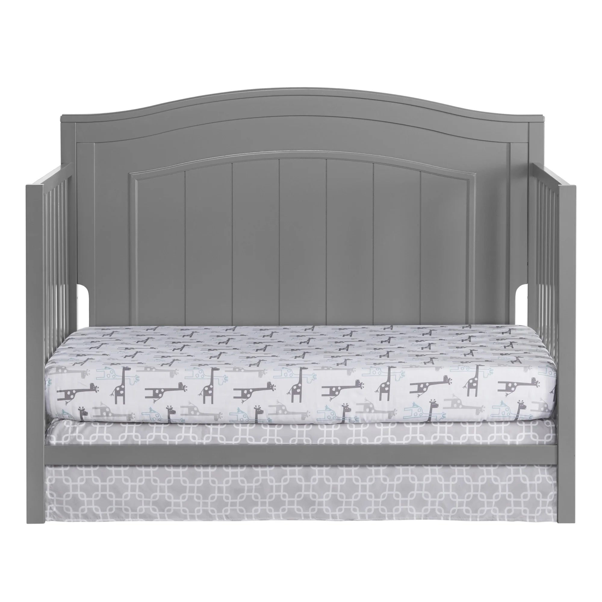 Oxford Baby North Bay 4 - in - 1 Convertible Crib, Snow White, GREENGUARD Gold Certified, Wooden Crib