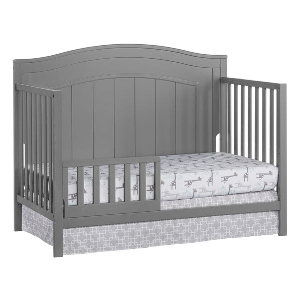 Oxford Baby North Bay 4 - in - 1 Convertible Crib, Snow White, GREENGUARD Gold Certified, Wooden Crib