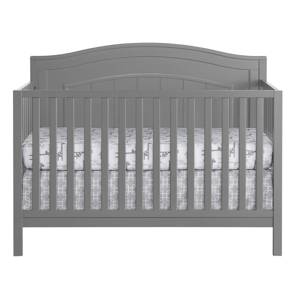 Oxford Baby North Bay 4 - in - 1 Convertible Crib, Snow White, GREENGUARD Gold Certified, Wooden Crib