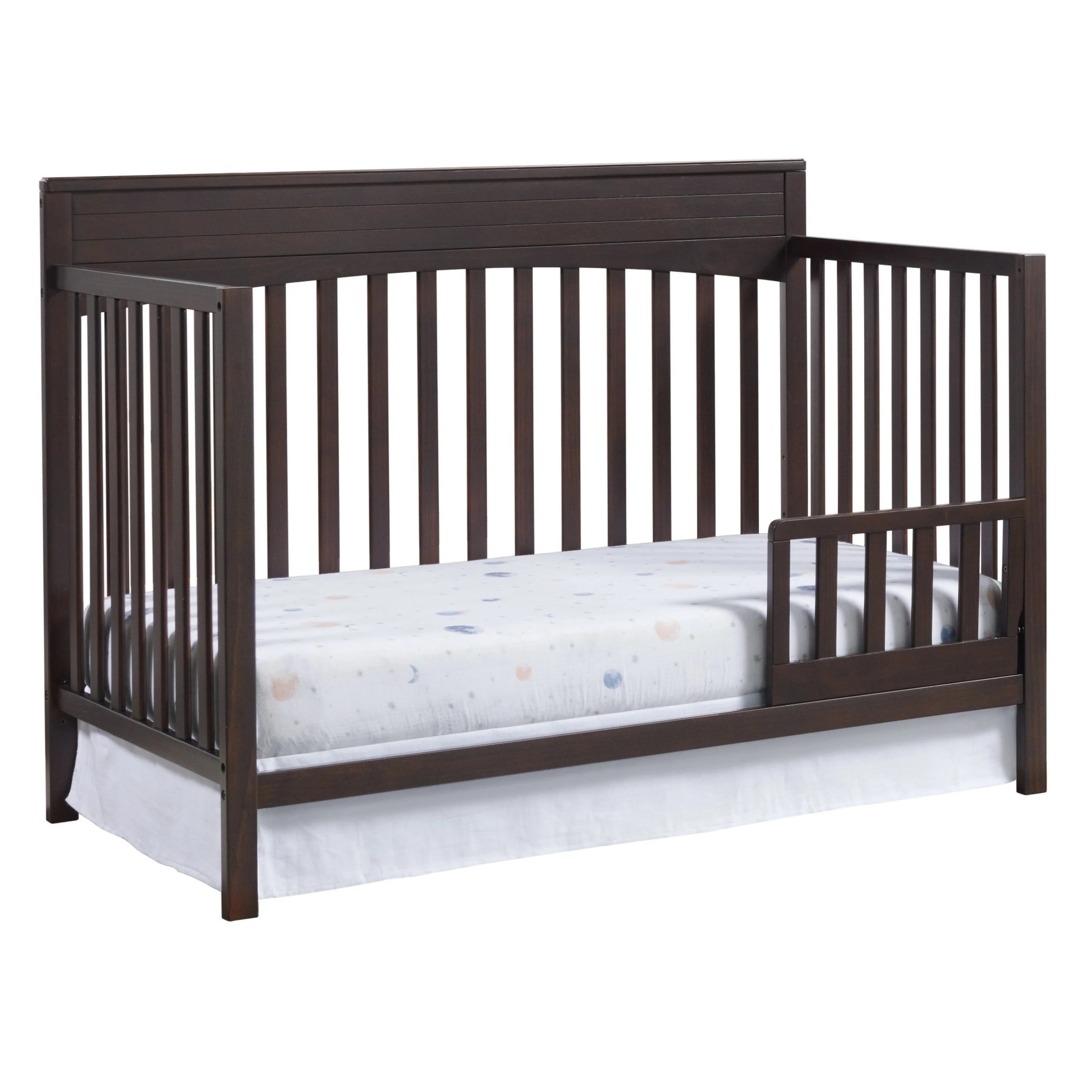 Oxford Baby Harper 4 - in - 1 Convertible Crib, Dove Gray, GREENGUARD Gold Certified, Wooden Crib