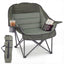 Tangkula Camping Chair | Portable Oversized Outdoor Folding Camp Chair with Padded Seat