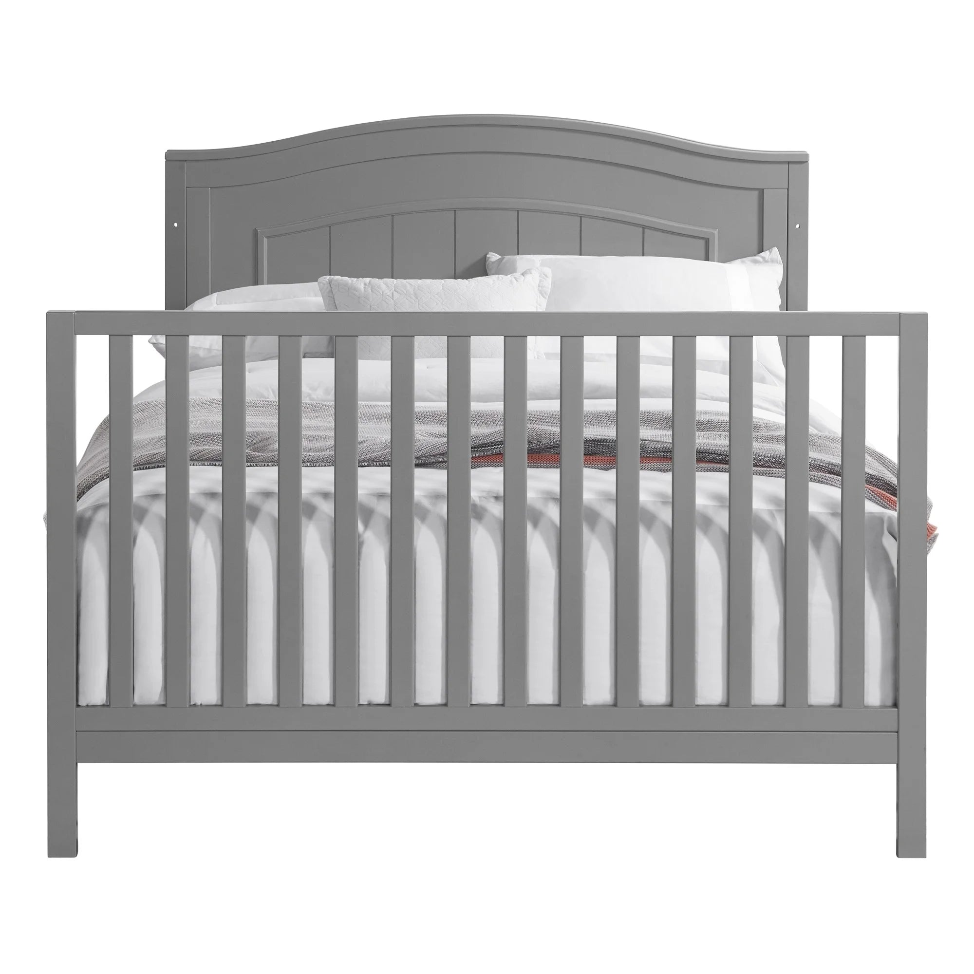 Oxford Baby North Bay 4 - in - 1 Convertible Crib, Snow White, GREENGUARD Gold Certified, Wooden Crib