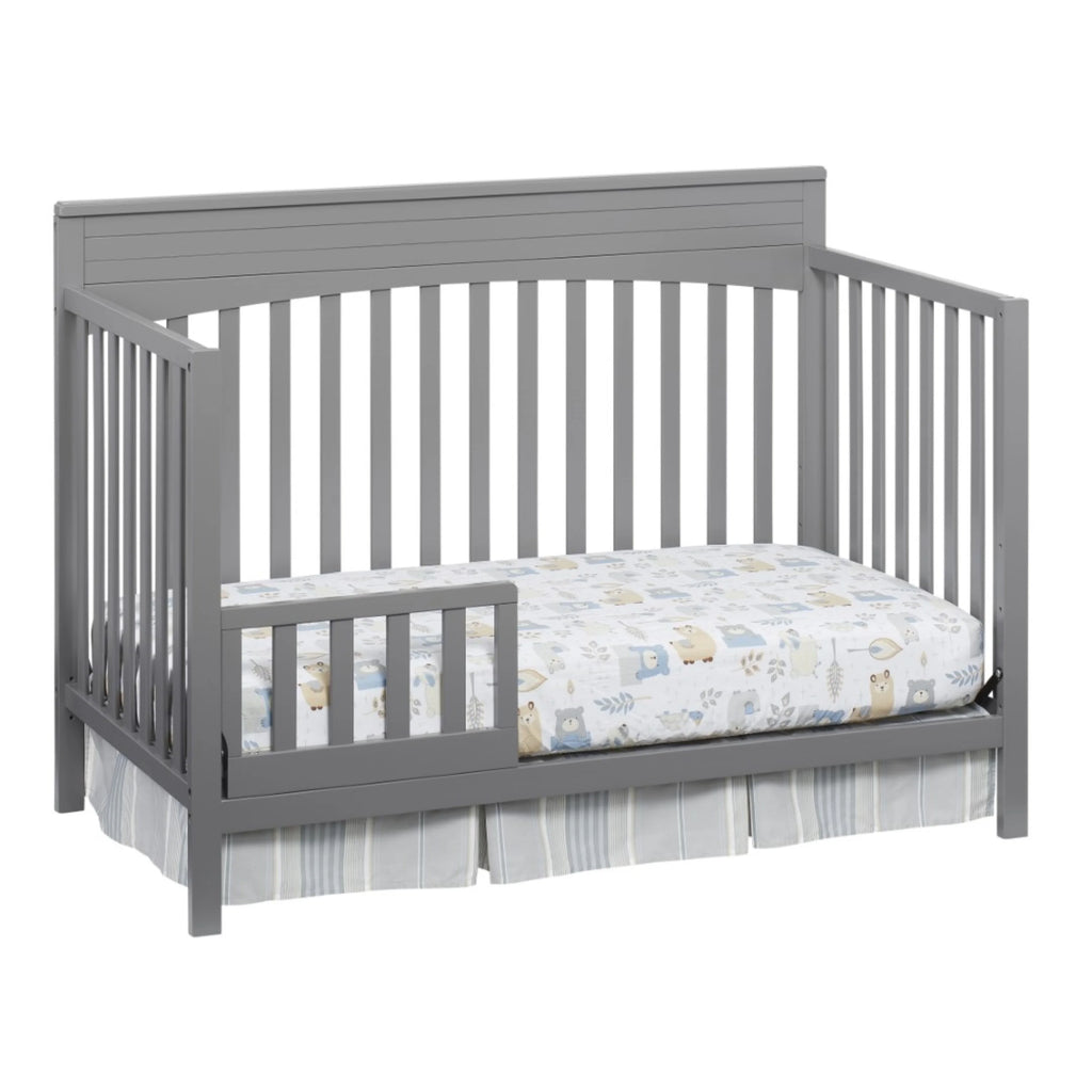 Oxford Baby Harper 4 - in - 1 Convertible Crib, Dove Gray, GREENGUARD Gold Certified, Wooden Crib