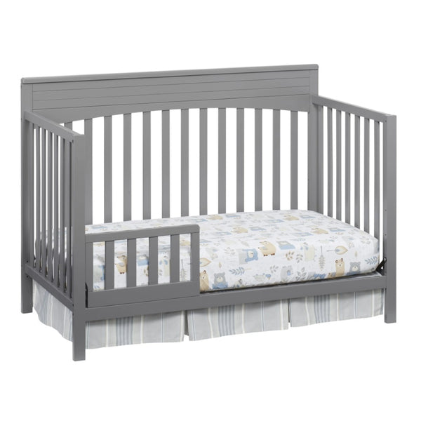 Oxford Baby Harper 4 - in - 1 Convertible Crib, Dove Gray, GREENGUARD Gold Certified, Wooden Crib