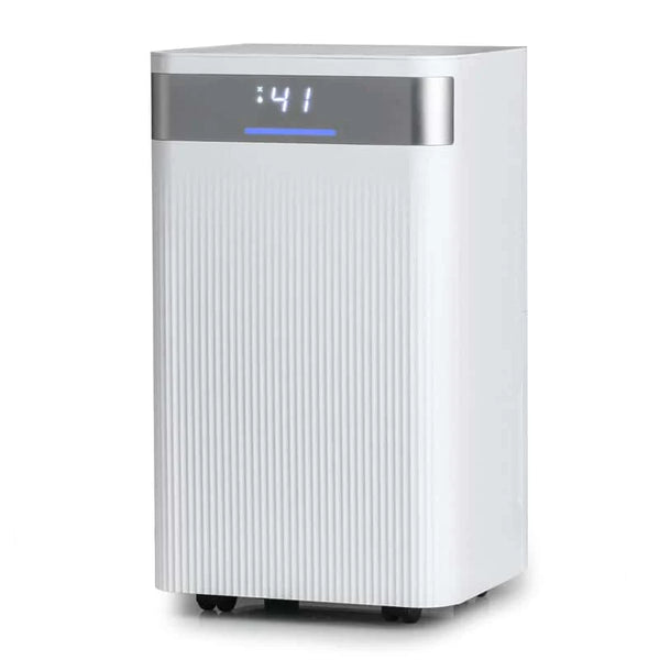 32 Pints 2000 Sq.ft Basement Dehumidifier with Drain Hose, 24H Timer & 3-Color Indicator, Quiet Portable Dehumidifier for Home, Bedroom, Bathroom
