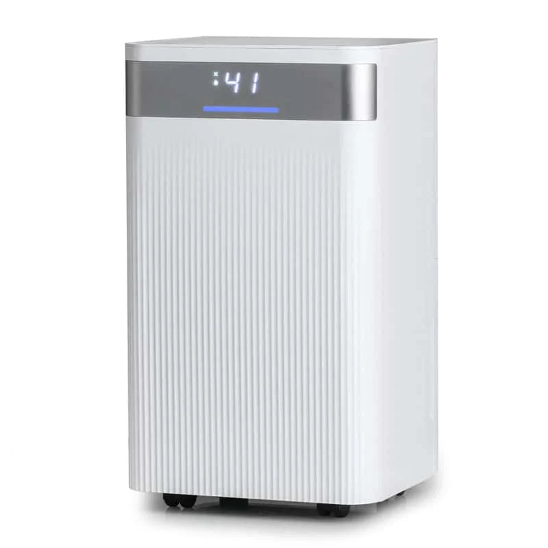 32 Pints 2000 Sq.ft Basement Dehumidifier with Drain Hose, 24H Timer & 3-Color Indicator, Quiet Portable Dehumidifier for Home, Bedroom, Bathroom Main image
