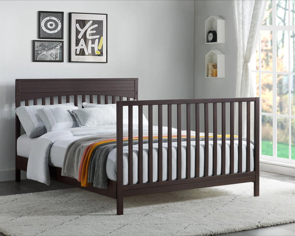 Oxford Baby Harper 4 - in - 1 Convertible Crib, Dove Gray, GREENGUARD Gold Certified, Wooden Crib