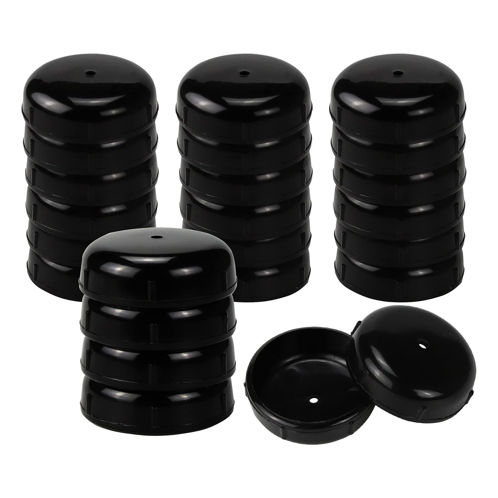 APPLIANCEMATES 24 Pack Wrought Iron Patio Furniture Glides 1-1/2 inch Outdoor Chair Leg Feet Protector Deluxe Version Round Leg Caps Replacement Main image