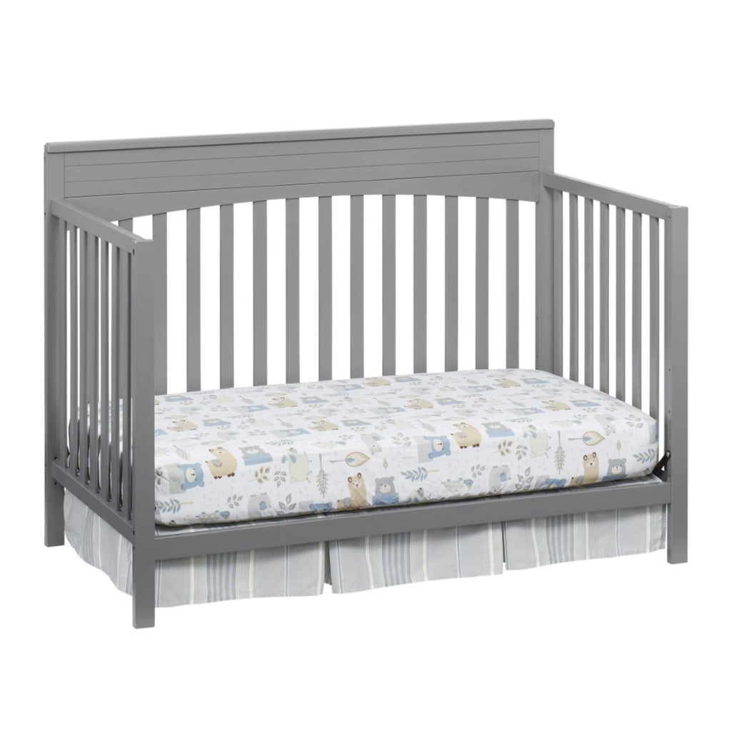 Oxford Baby Harper 4 - in - 1 Convertible Crib, Dove Gray, GREENGUARD Gold Certified, Wooden Crib