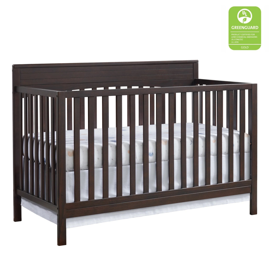 Oxford Baby Harper 4 - in - 1 Convertible Crib, Dove Gray, GREENGUARD Gold Certified, Wooden Crib